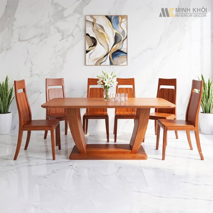 Bàn Ăn 6 Ghế Thiết Kế Hiện Đại – BA278
