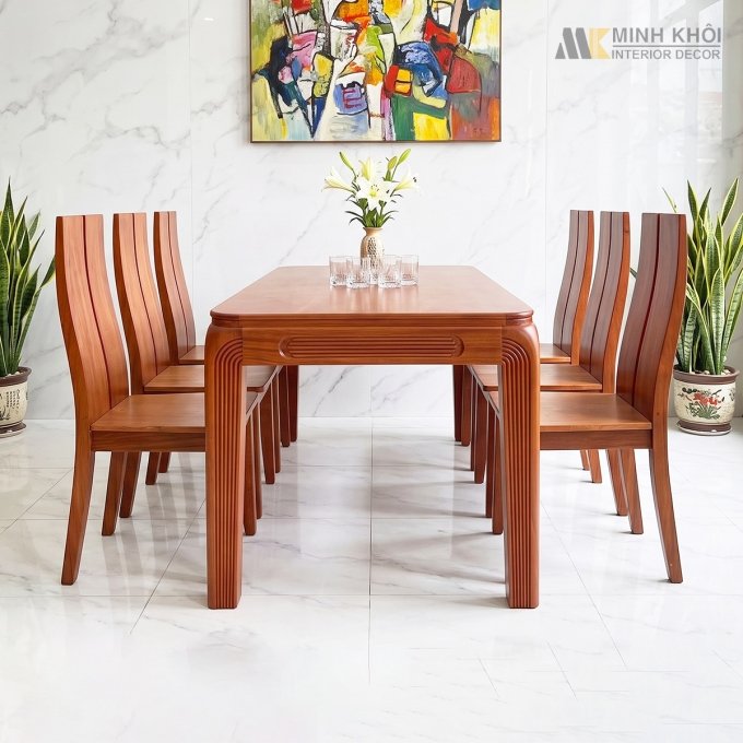 Bàn Ăn 6 Ghế Thiết Kế Hiện Đại Đơn Giản – BA276