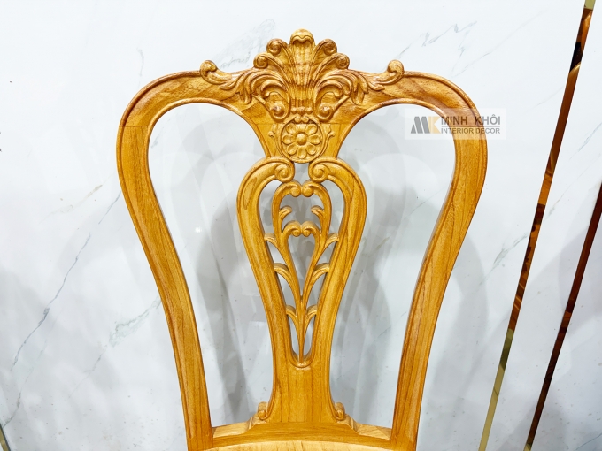 Bàn Ăn Gỗ Gõ Đỏ Cổ Điển 8 Ghế Cao Cấp - BA942