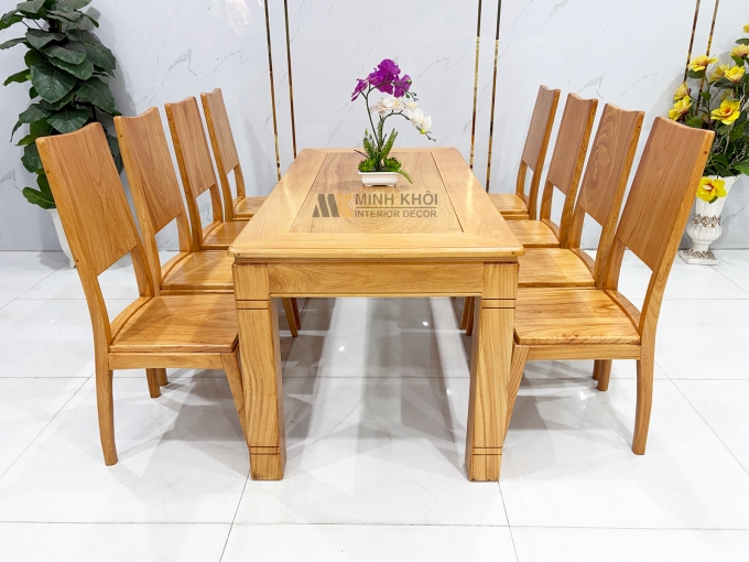 Bàn Ăn Gỗ Gõ Đỏ Hiện Đại 6 Ghế Cao Cấp - BA927