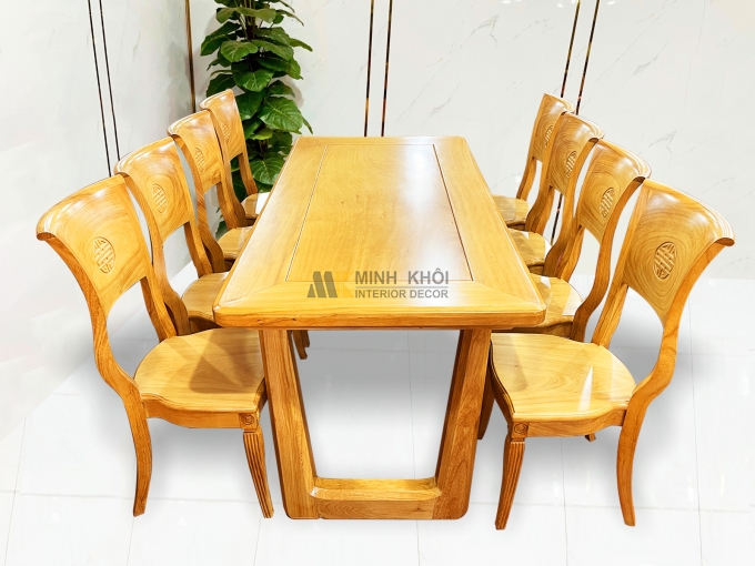 Bàn Ăn Gỗ Gõ Đỏ Hiện Đại Cao Cấp – BA936