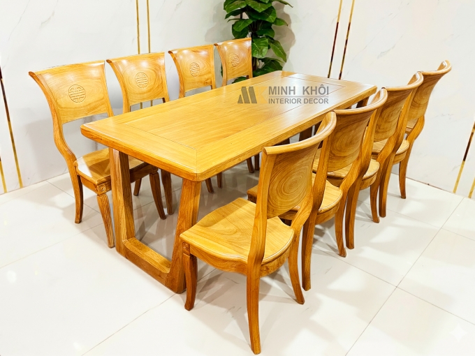 Bàn Ăn Gỗ Gõ Đỏ Hiện Đại Cao Cấp – BA936