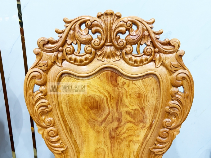 Bàn Ăn Gỗ Gõ Đỏ Hoàng Gia Louis Cao Cấp - BA937