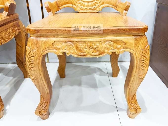 Bàn Ăn Gỗ Gõ Đỏ Hoàng Gia Louis Cao Cấp - BA937