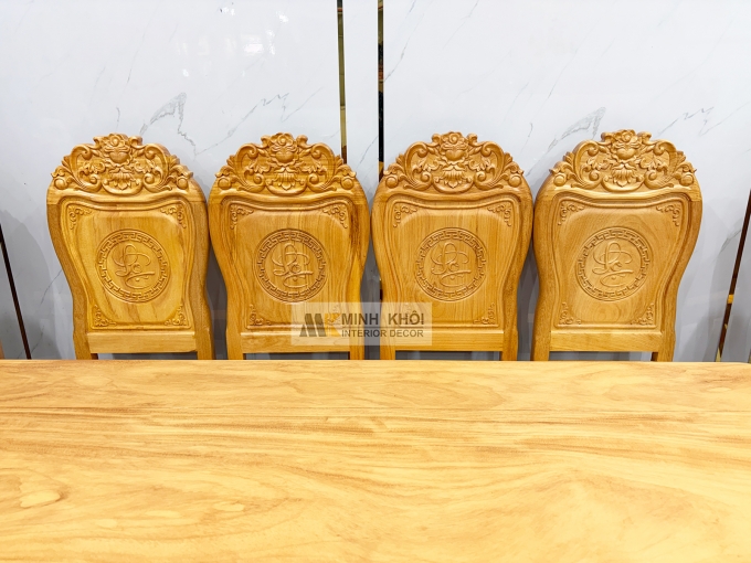 Bàn Ăn Gỗ Gõ Đỏ Hoàng Gia Tân Cổ Điển – BA940