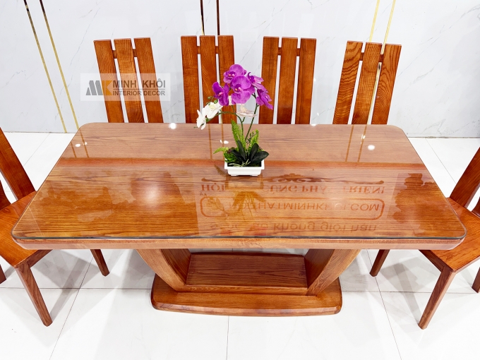 Bàn Ăn 6 Ghế Hiện Đại Bàn Chân Chữ U – BA288