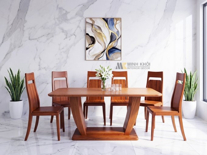 Bàn Ăn 6 Ghế Thiết Kế Hiện Đại – BA278