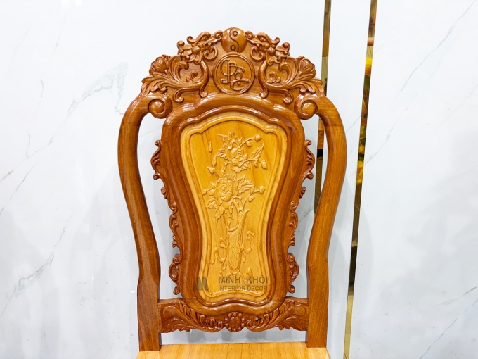 Bàn Ăn Hoàng Gia Gỗ Căm Xe Cao Cấp - BA968