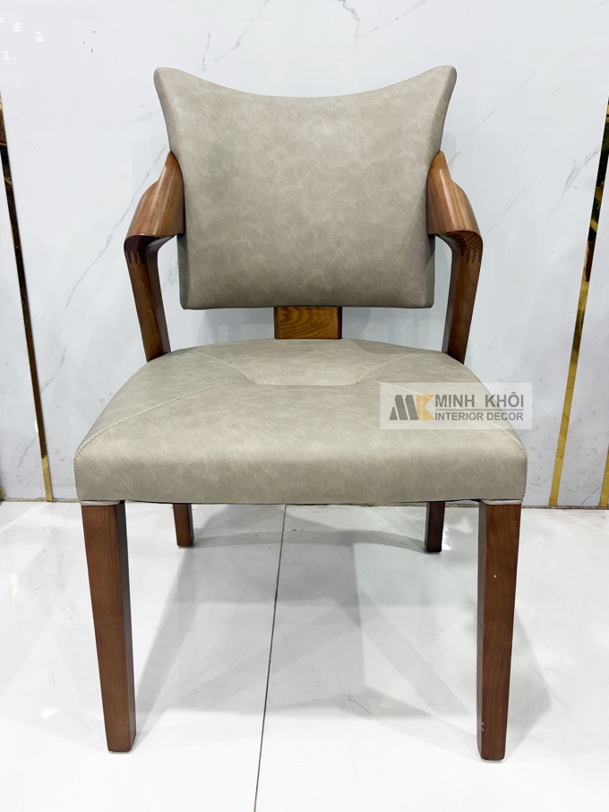 Bàn Ăn Mặt Đá Chân Vô Cực 6 Ghế Bọc Nệm Da - BA293