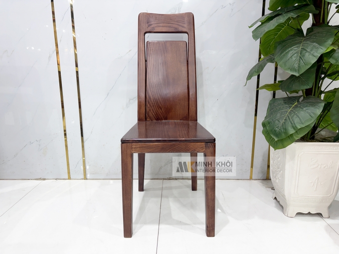 Bàn Ăn Mặt Đá Gỗ Sồi Phủ Óc Chó Chân U - BA287