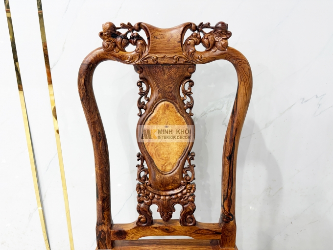 Bàn Ghế Ăn Gỗ Cẩm Lai 8 Ghế Cao Cấp - BA916