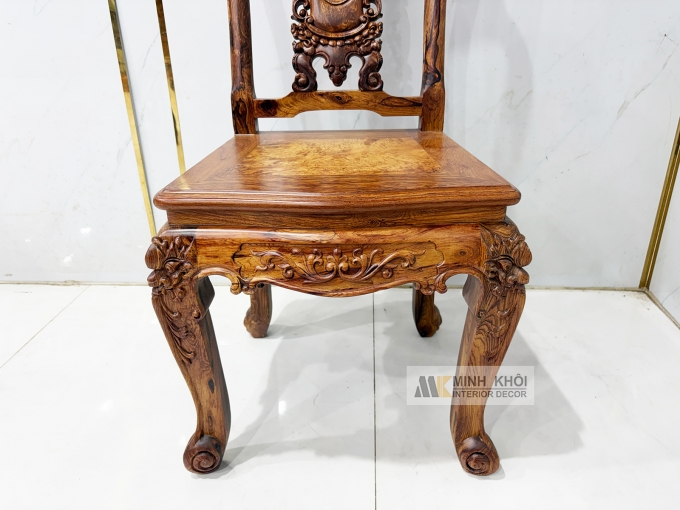 Bàn Ghế Ăn Gỗ Cẩm Lai 8 Ghế Cao Cấp - BA916
