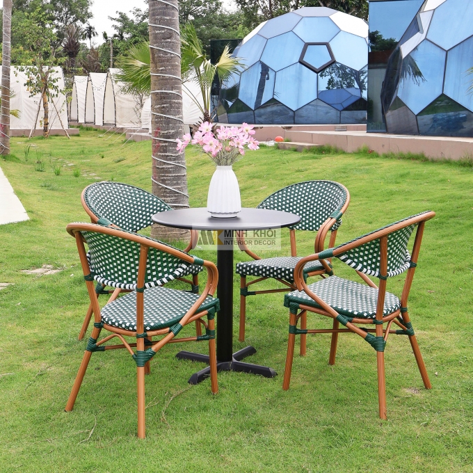 Bàn Ghế Ngoài Trời Thiết Kế Hiện Đại - BNT003