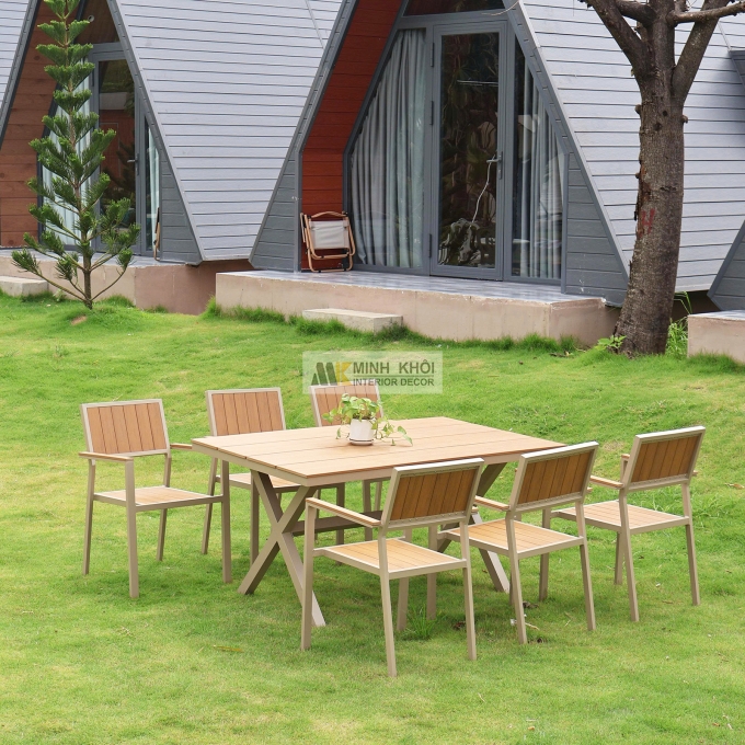 Bàn Ghế Ngoài Trời Thiết Kế Hiện Đại - BNT005