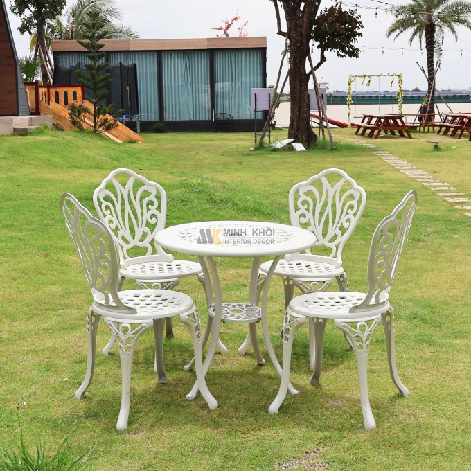 Bàn Ghế Ngoài Trời Thiết Kế Hiện Đại - BNT007
