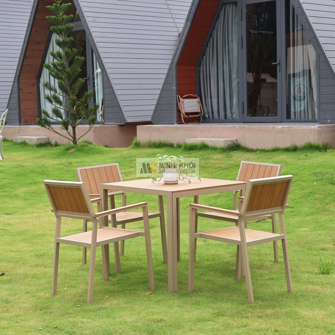 Bàn Ghế Ngoài Trời Thiết Kế Hiện Đại - BNT008