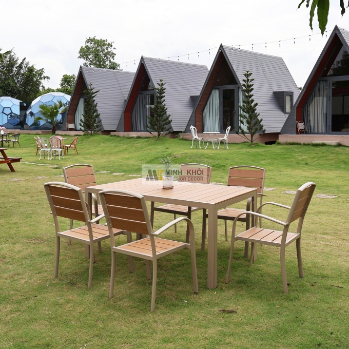 Bàn Ghế Ngoài Trời Thiết Kế Hiện Đại - BNT009