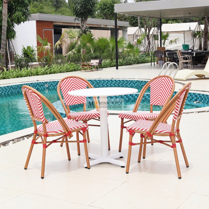 Bàn Ghế Ngoài Trời Thiết Kế Hiện Đại - BNT010