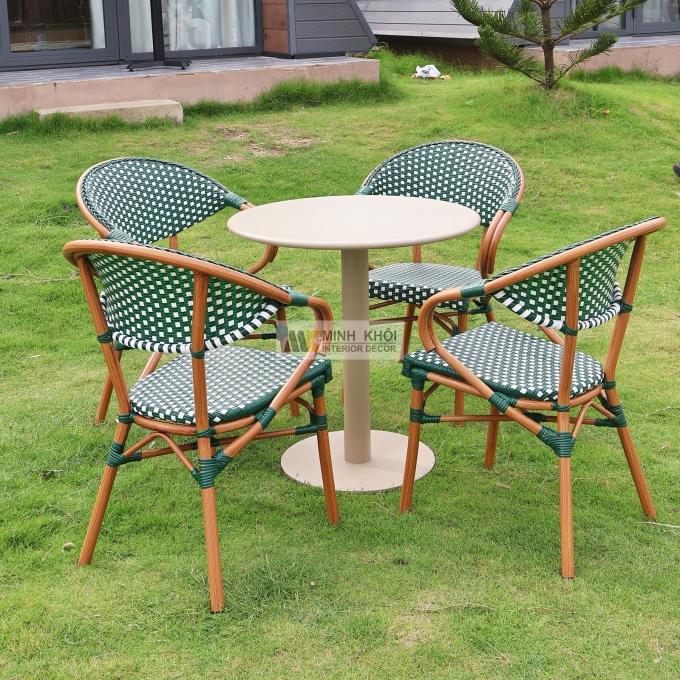 Bàn Ghế Ngoài Trời Thiết Kế Hiện Đại - BNT014