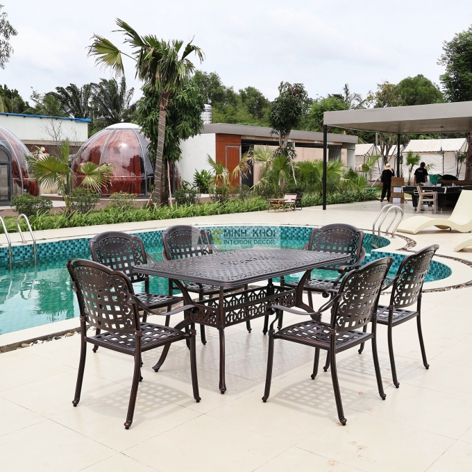 Bàn Ghế Ngoài Trời Thiết Kế Hiện Đại - BNT016