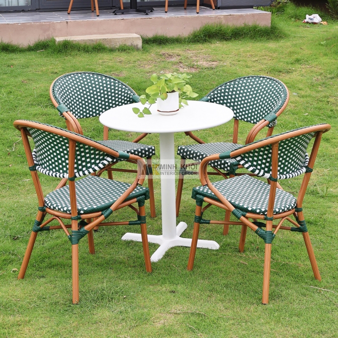 Bàn Ghế Ngoài Trời Thiết Kế Hiện Đại - BNT017