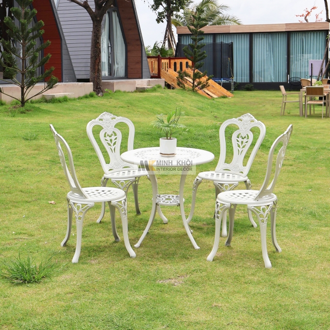 Bàn Ghế Ngoài Trời Thiết Kế Hiện Đại - BNT020