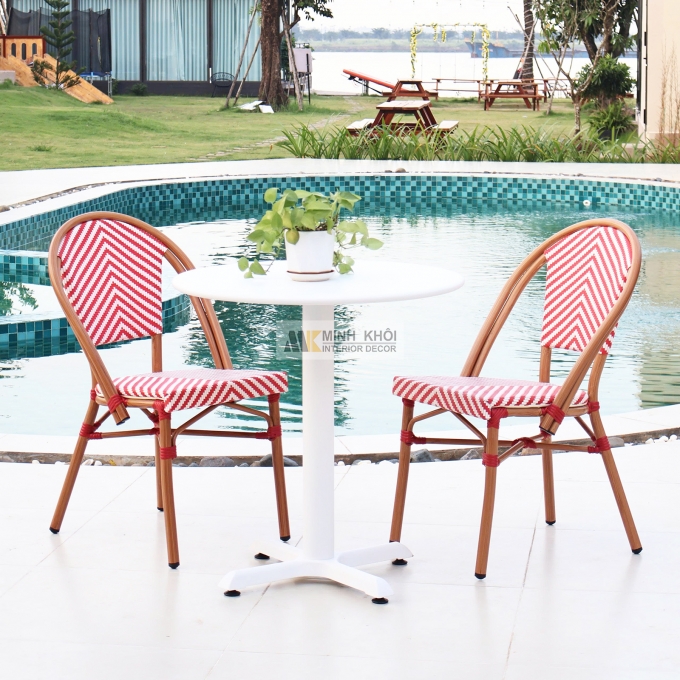 Bàn Ghế Ngoài Trời Thiết Kế Hiện Đại - BNT027