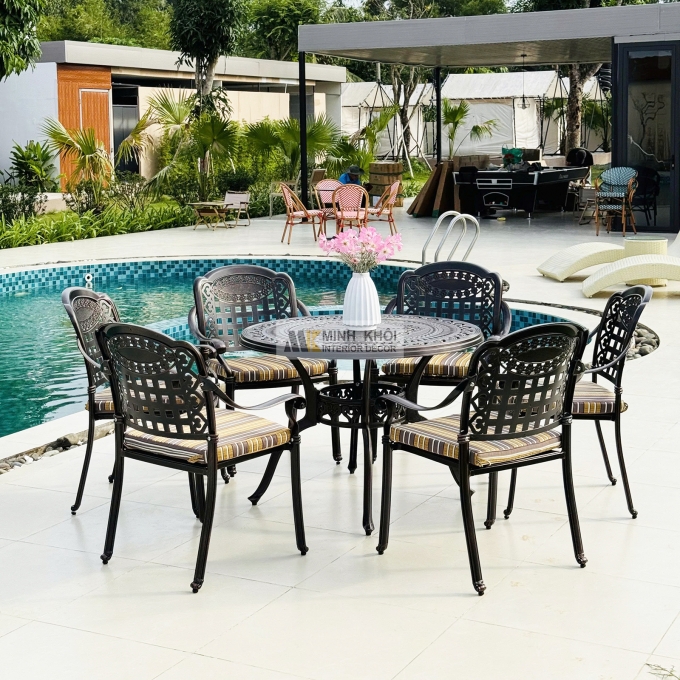 Bàn Ghế Ngoài Trời Thiết Kế Hiện Đại - BNT029