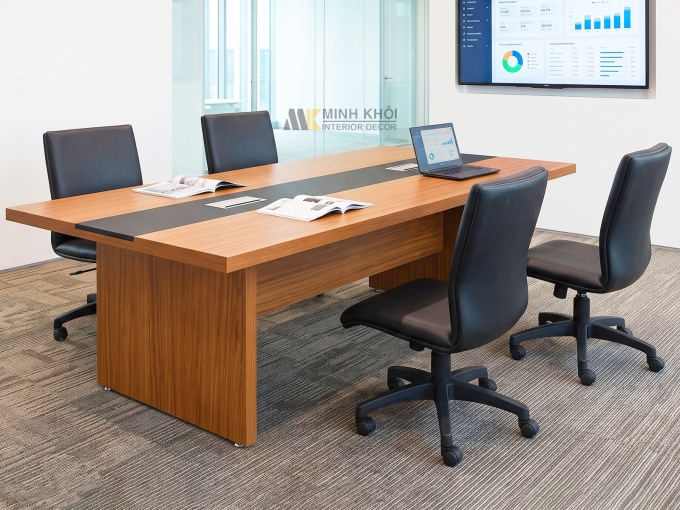 Bàn Họp Văn Phòng Gỗ MDF - BH013