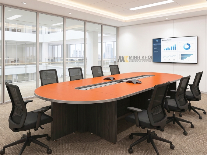 Bàn Họp Văn Phòng Gỗ MDF - BH015