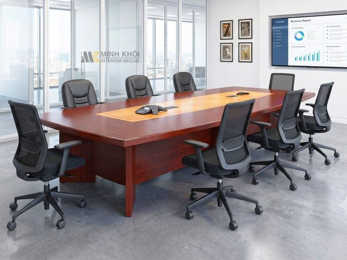 Bàn Họp Văn Phòng Gỗ MDF - BH025