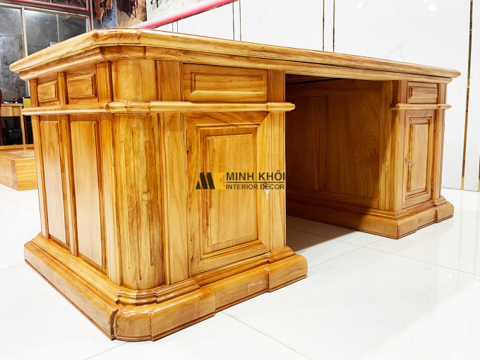 Bàn Làm Việc Gỗ Gõ Đỏ Cao Cấp – BLV997