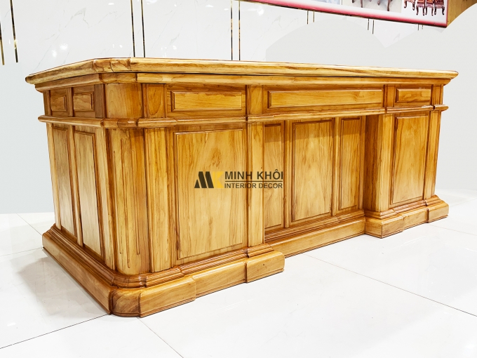 Bàn Làm Việc Gỗ Gõ Đỏ Cao Cấp – BLV997