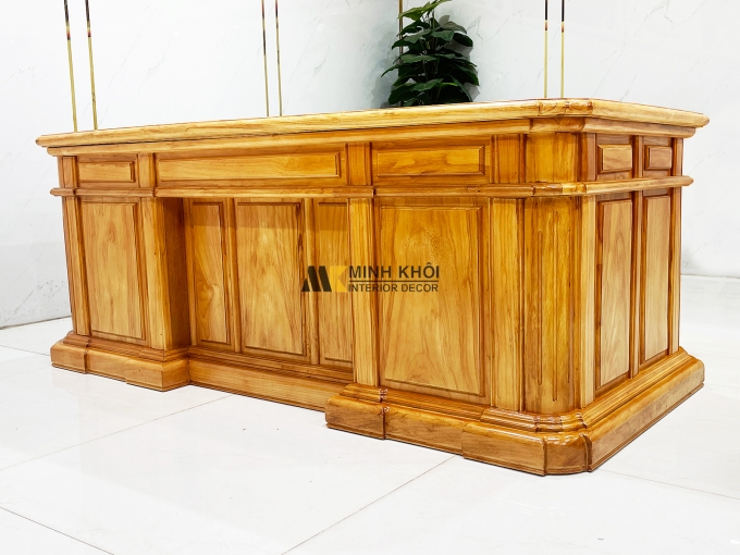 Bàn Làm Việc Gỗ Gõ Đỏ Cao Cấp – BLV997
