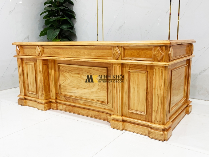Bàn Làm Việc Gỗ Gõ Đỏ Kim Cương – BLV996