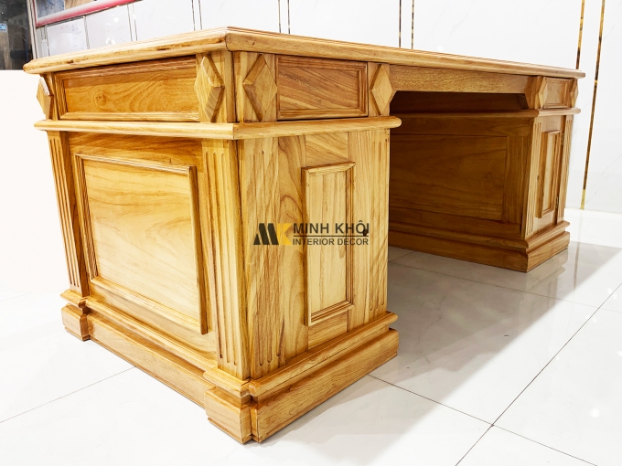 Bàn Làm Việc Gỗ Gõ Đỏ Kim Cương – BLV996