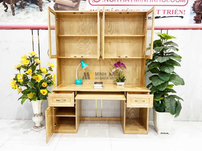 Bàn Làm Việc Gỗ Sồi Thông Minh Đa Năng – BLV800