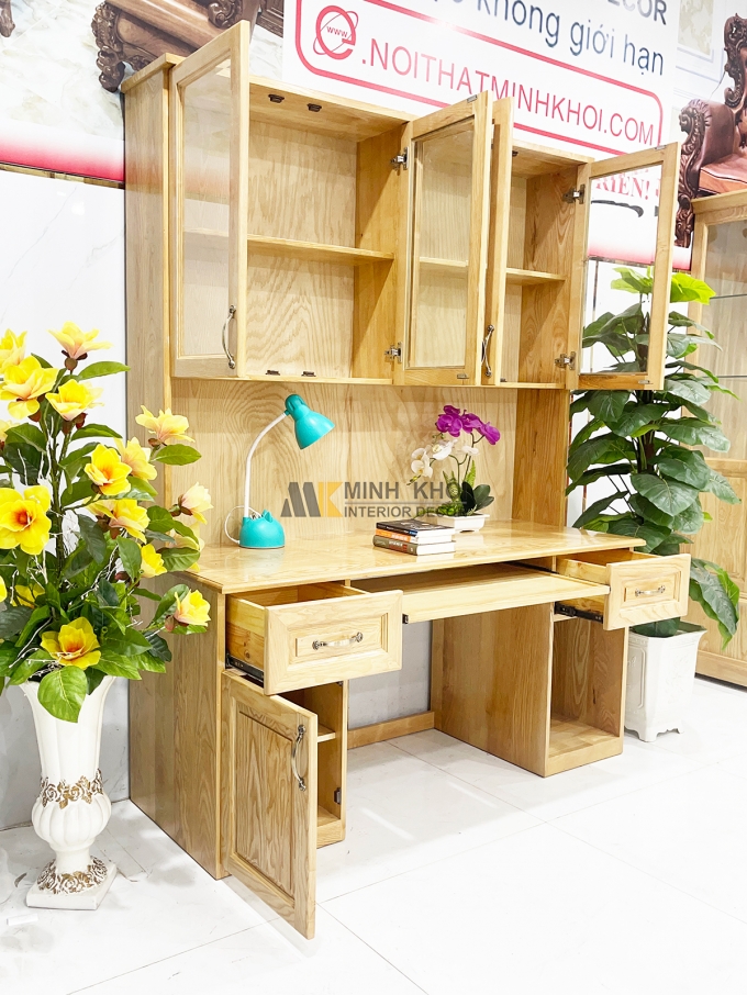 Bàn Làm Việc Gỗ Sồi Thông Minh Đa Năng – BLV800