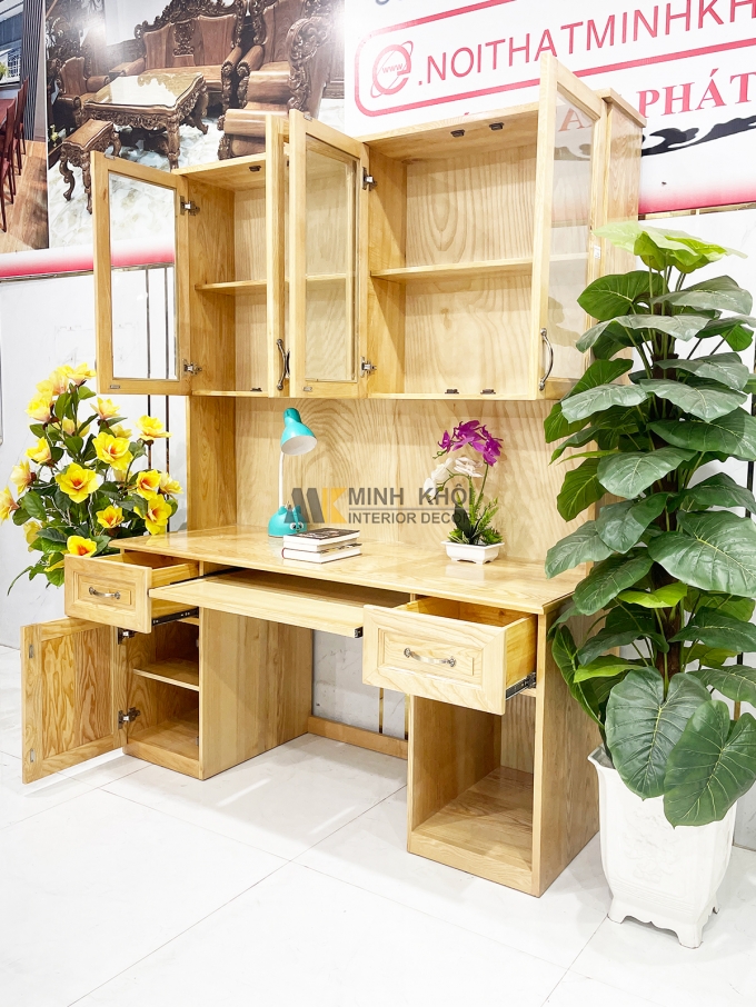 Bàn Làm Việc Gỗ Sồi Thông Minh Đa Năng – BLV800