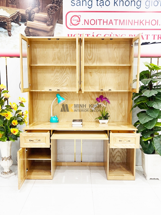 Bàn Làm Việc Gỗ Sồi Thông Minh Đa Năng – BLV800