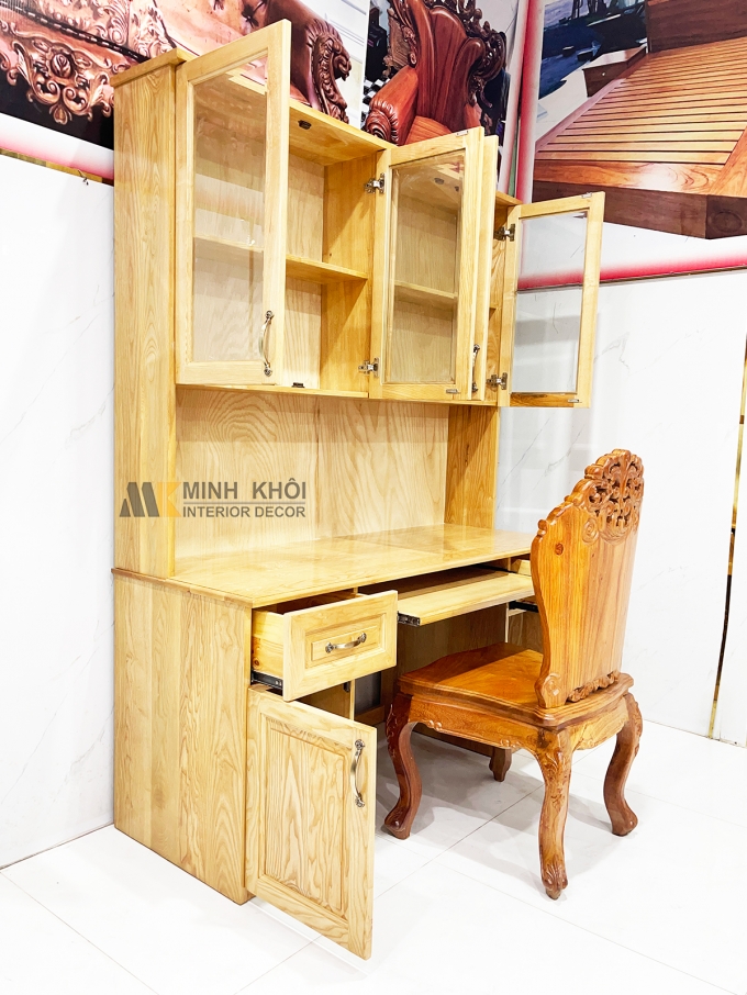 Bàn Làm Việc Gỗ Sồi Thông Minh Đa Năng – BLV800