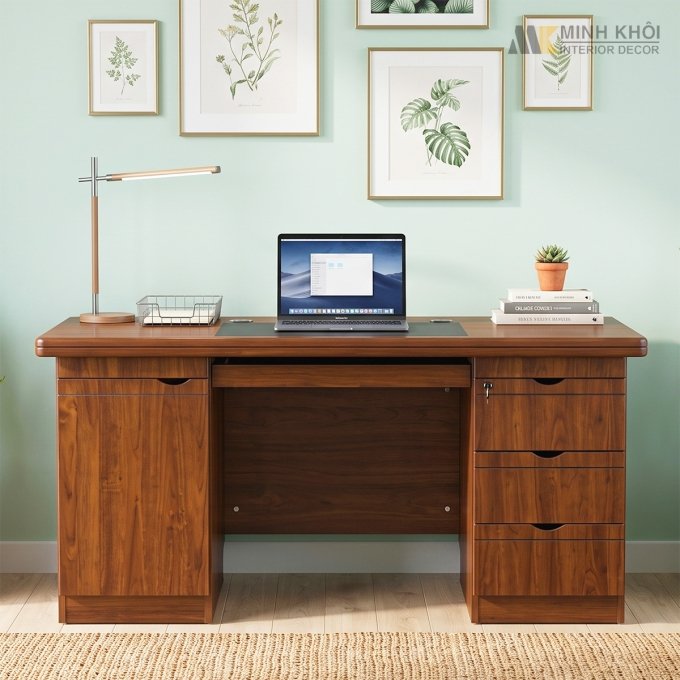Bàn Làm Việc Trưởng Phòng MDF 1m4 BLV20201-14