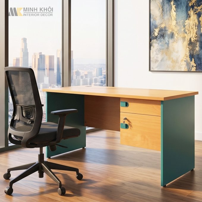 Bàn Nhân Viên Gỗ MDF - BNV008