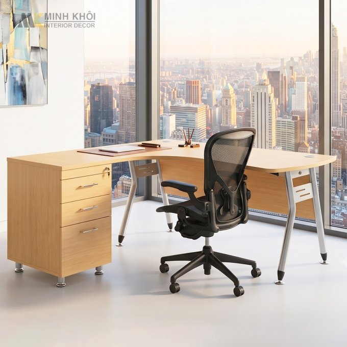 Bàn Nhân Viên Gỗ MDF - BNV014