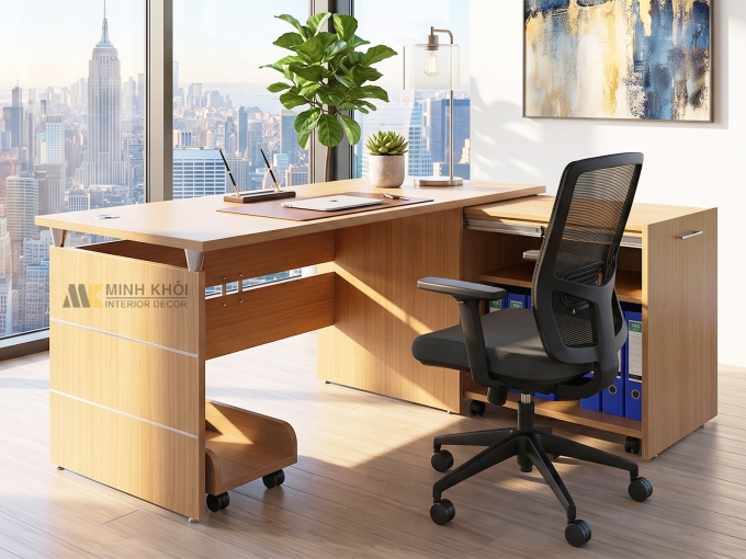 Bàn Nhân Viên Gỗ MDF - BNV015