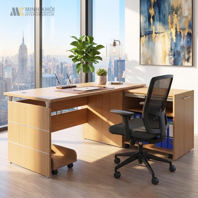 Bàn Nhân Viên Gỗ MDF - BNV015