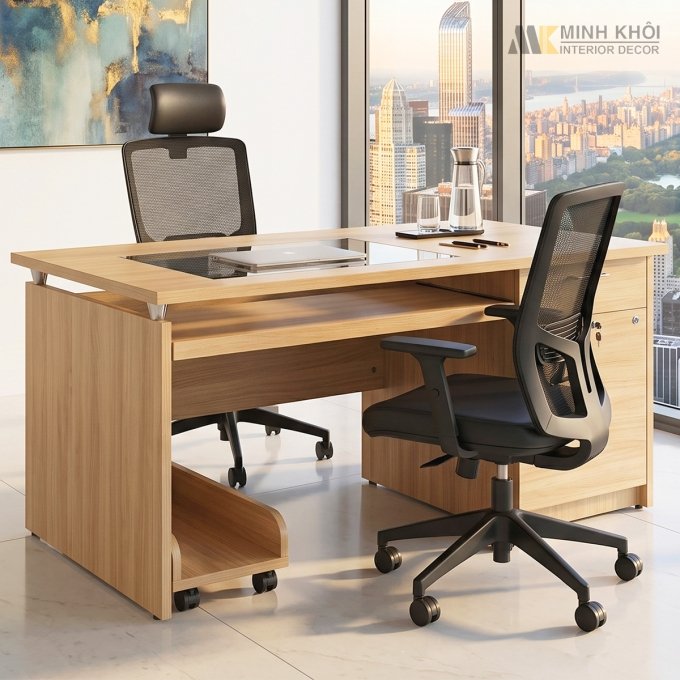 Bàn Nhân Viên Gỗ MDF - BNV017
