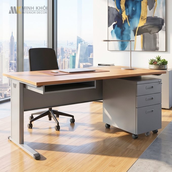 Bàn Nhân Viên Gỗ MDF - BNV020