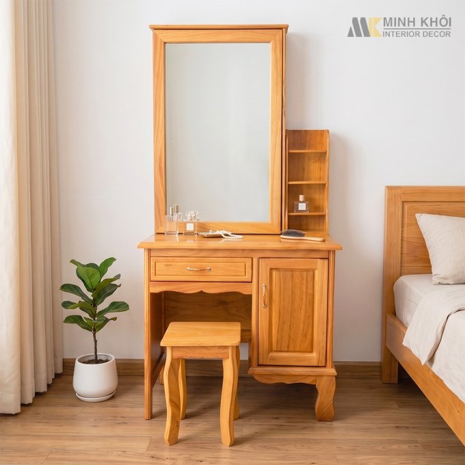 Bàn Phấn Cửa Lùa Thiết Kế Thông Minh - BTD1008
