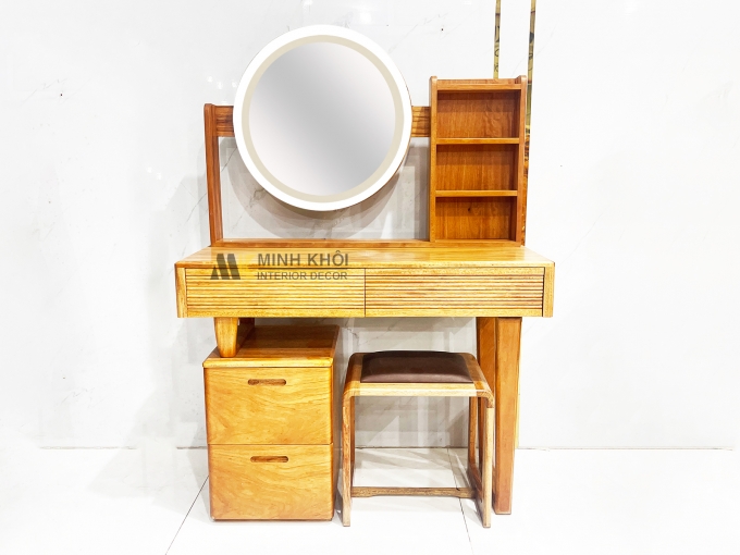 Bàn Phấn Gõ Đỏ Tiện Lợi Gương Cảm Ứng - BTD929